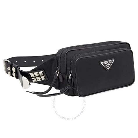 1bl010 064 prada|Prada Ladies Black Nylon Belt Bag With Studding .